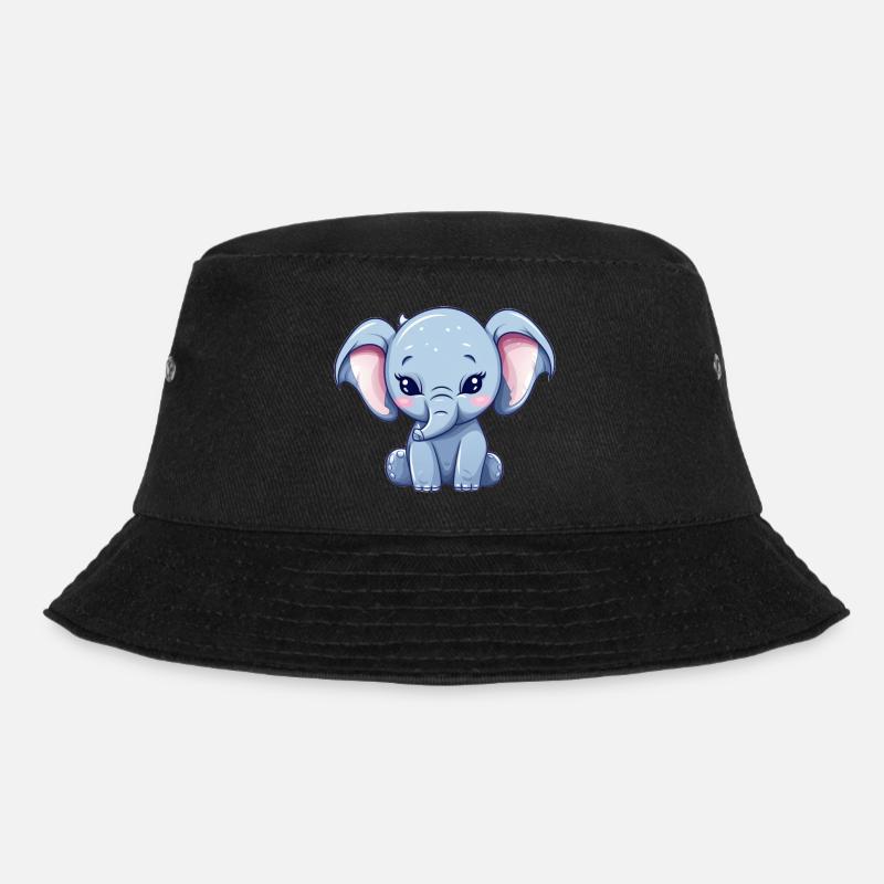 Éléphant kawaii - Bob - noir