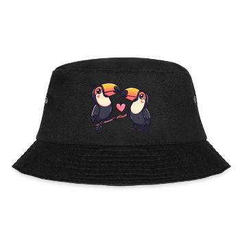 Toucan Oiseau Couple Amour Couple Amoureux - Bob - noir - Devant - Lela (165cm)