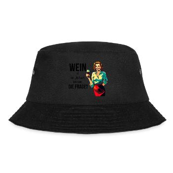 Retro woman housewife sarcastic design - Bucket Hat - Schwarz - Vorne - Lela (165cm)