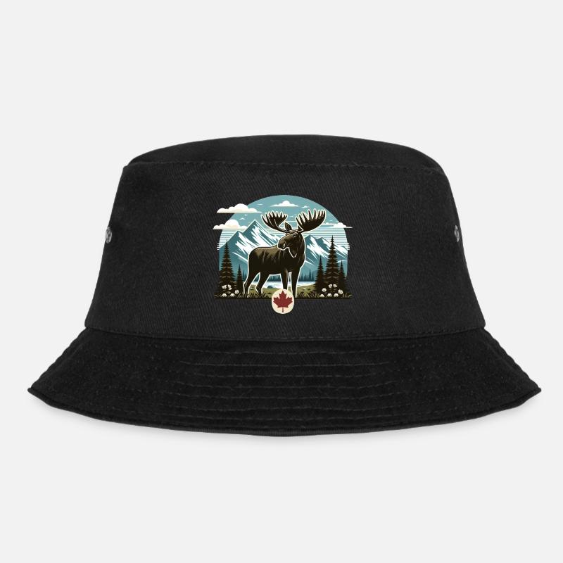 Kanada 18 - Bucket Hat - Schwarz