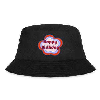 HAPPY BIRTHDAY. HAPPY BIRTHDAY. ANNIVERSARY. - Bucket Hat - black - Front - Lela (165cm)