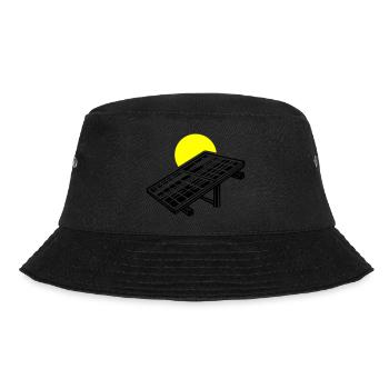 Solar Energy Panels - Bucket Hat - black - Front - Lela (165cm)