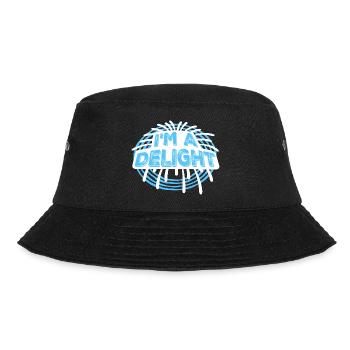 Funny I'm A Delight Sarcastic Delightful Humor Fun - Bucket Hat - black - Front - Lela (165cm)