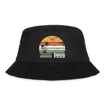 1999 Birthday Gift - Made in 1999 Retro 1999 - Bucket Hat - black - Front - Lela (165cm)