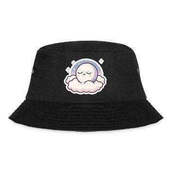 schlafender Mond - Bucket Hat - Schwarz - Vorne - Lela (165cm)