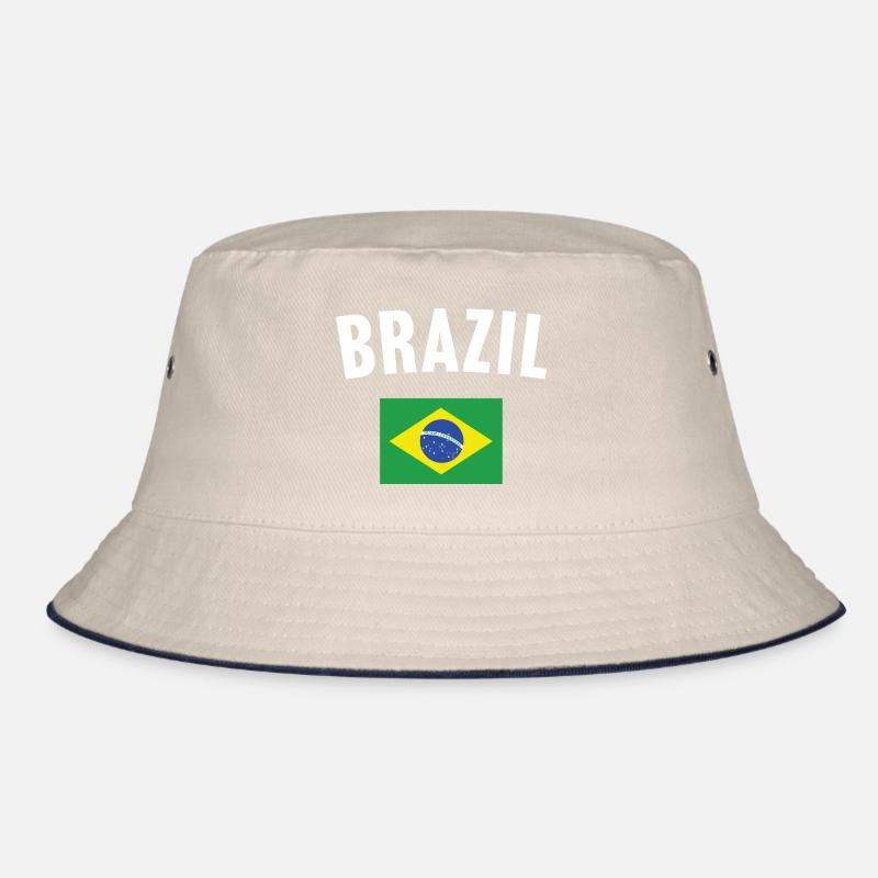 Brazil Flag Bucket Hat