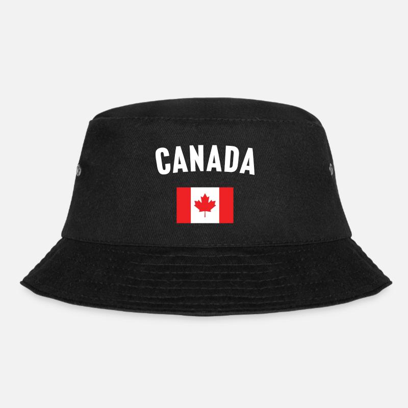 Canada Flag - Bucket Hat - black