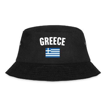 Greece Flag - Bucket Hat - black - Front - Lela (165cm)
