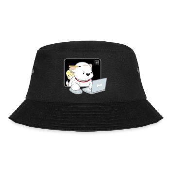 Hund koreanisch - japanischer Stil 05 - Bucket Hat - Schwarz - Vorne - Lela (165cm)