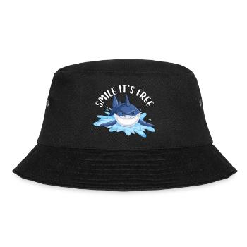 Smile It's Free Shark Week Great White Marine - Bucket Hat - Schwarz - Vorne - Lela (165cm)