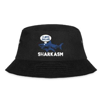 I Love Salad Sharkasm Deep Sea Creatures Great - Bucket Hat - Schwarz - Vorne - Lela (165cm)