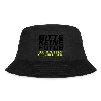 bitte keine fotos - Bucket Hat - Schwarz - Vorne - Lela (165cm)