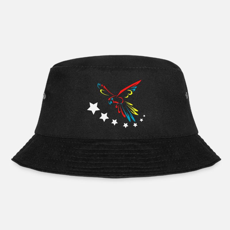 Macaw Flag - Bucket Hat - black