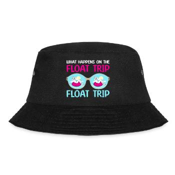 what happens on the float trip Design - Bucket Hat - Schwarz - Vorne - Lela (165cm)