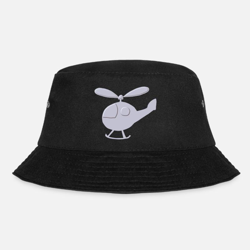 hubschrauber relief - Bucket Hat - Schwarz