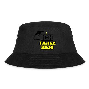 I fill up with beer 01 - Bucket Hat - black - Front - Lela (165cm)