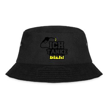 ich tanke bier - Bucket Hat - Schwarz - Vorne - Lela (165cm)
