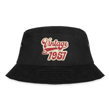 Vintage Est 1951 - Bucket Hat - black - Front - Lela (165cm)
