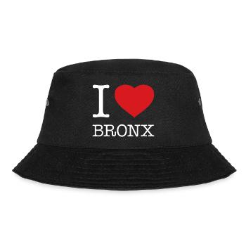 I LOVE BRONX - Bucket Hat - black - Front - Lela (165cm)