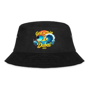 Wochenend-Birthday Dubai 2025 - Bucket Hat - Schwarz - Vorne - Lela (165cm)
