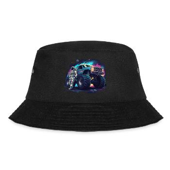 Astronaut monster truck in space - Bucket Hat - black - Front - Lela (165cm)