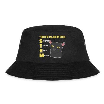 Yeah I'm Major In STEM Suffering Through Every - Bucket Hat - Schwarz - Vorne - Lela (165cm)