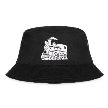 zug lokomotive - Bucket Hat - Schwarz - Vorne - Lela (165cm)