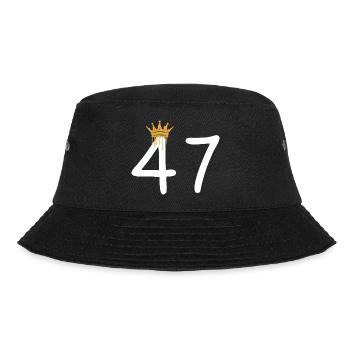 Couronne dorée sur le motif du numéro 47 - Bob - noir - Devant - Lela (165cm)