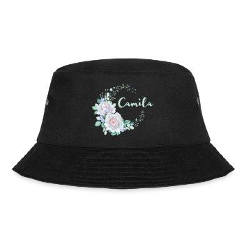 Für Camila - Bucket Hat - Schwarz - Vorne - Lela (165cm)