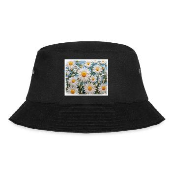Daisy Garden Hobby Embroidery Design - Bucket Hat - black - Front - Lela (165cm)