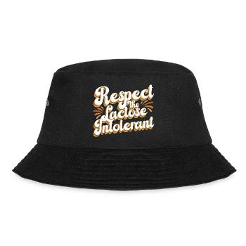 Lactose intolerance Lactose intolerant - Bucket Hat - black - Front - Lela (165cm)