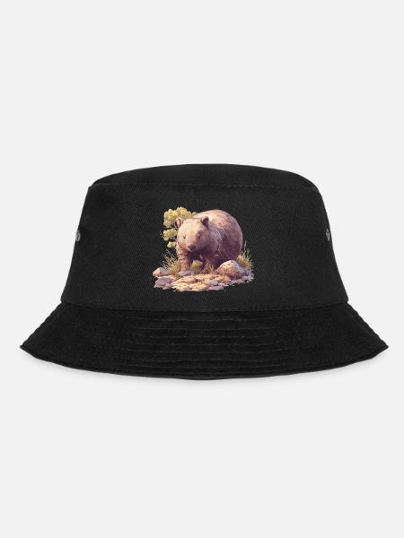Wombats Wombat - Bucket Hat - Schwarz