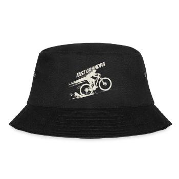 Fast Grandpa Mountain Bike E-Bike Gift for Grandpa - Bucket Hat - black - Front - Lela (165cm)