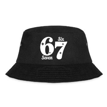 Funny Six Seven 67 - Six Seven SixSeven 6-7 - Bucket Hat - black - Front - Lela (165cm)