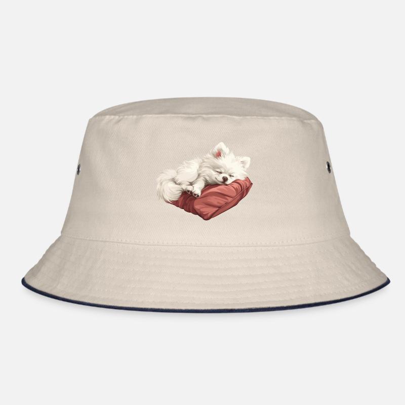 Schlafender Spitz Welpe Bucket Hat