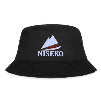 Ski, Snowboard, Niseko - Bucket Hat - Schwarz - Vorne - Lela (165cm)