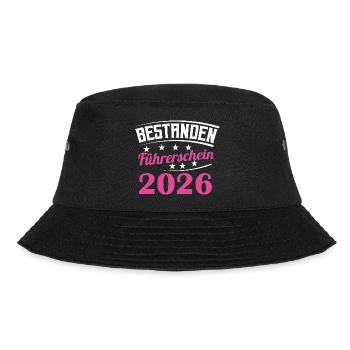 Driving License 2026 Driving Test Driving License Test - Bucket Hat - black - Front - Lela (165cm)