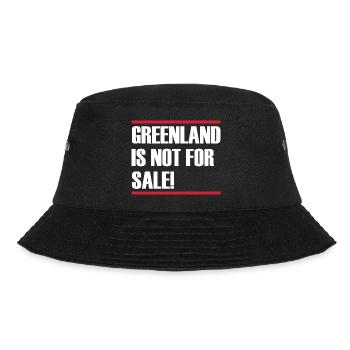 Greenland Is Not For Sale - Bucket Hat - black - Front - Lela (165cm)