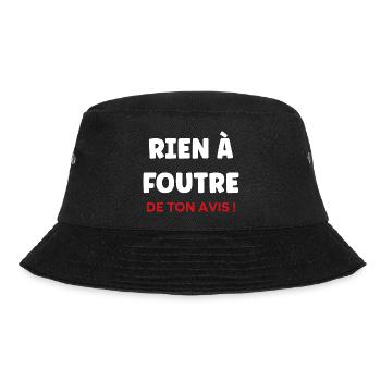 I don't give a damn - Bucket Hat - black - Front - Lela (165cm)