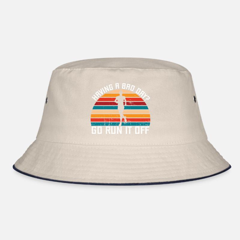 Running Having A Bad Day Marathon Runner Bucket Hat