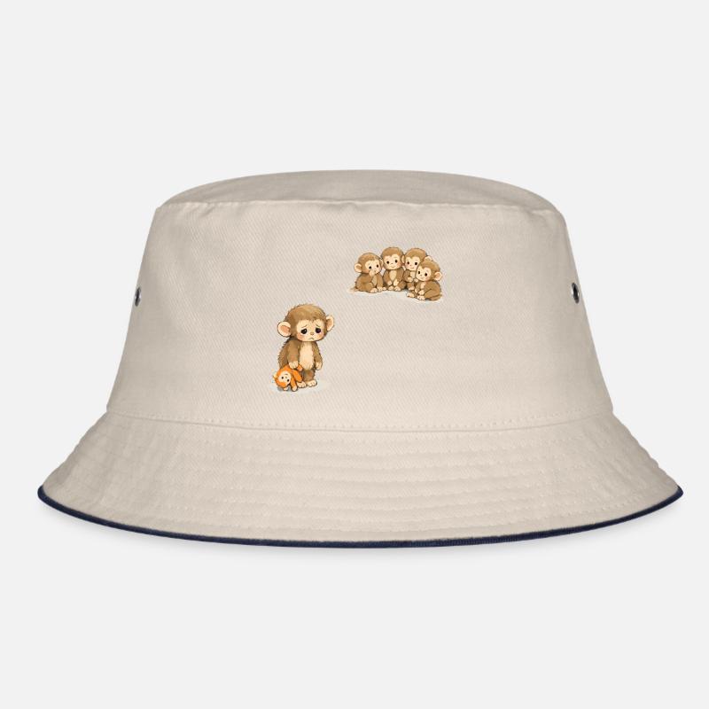 Baby Monkey Punch - Viral Sad Monkey Bucket Hat