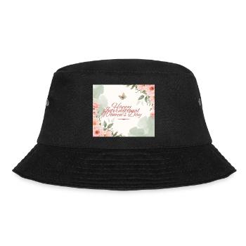 Happy International Womens Day Watercolor - Bucket Hat - black - Front - Lela (165cm)