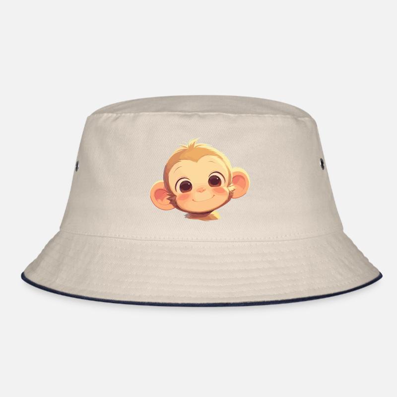Macaque Macaque Bucket Hat