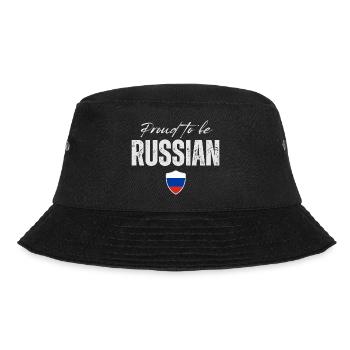 Proud Russian, made in Russia - Bucket Hat - black - Front - Lela (165cm)