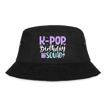 K Pop Birthday Squad - Bucket Hat - Schwarz - Vorne - Lela (165cm)