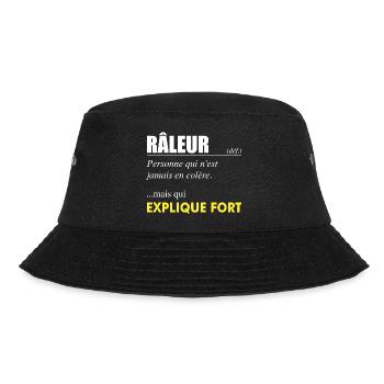 Râleur définition – Personne qui explique fort - Bob - noir - Devant - Lela (165cm)