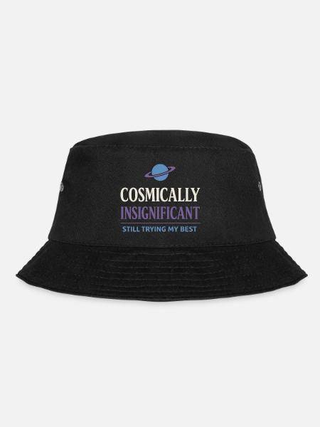 Existential humor, nihilism, humor, - Bucket Hat - black