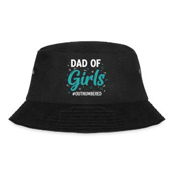 Girl Dad Saying Dad of Girls - Bucket Hat - black - Front - Lela (165cm)