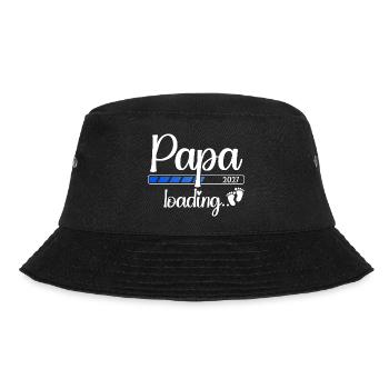 Papa 2027 Loading Werdender Papa 2027 - Bucket Hat - Schwarz - Vorne - Lela (165cm)