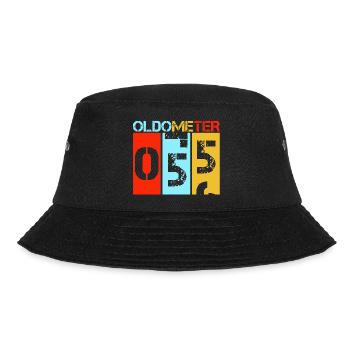 Oldometer 55 Fifty Fifth Birthday - Bucket Hat - black - Front - Lela (165cm)